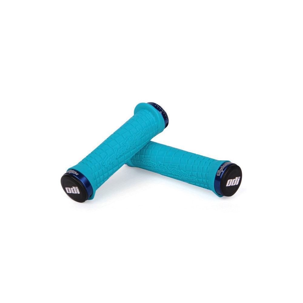 Odi Mtb Tld Lock On Grip 130Mm Aqua / Blue - Ultimate Cycles Nowra