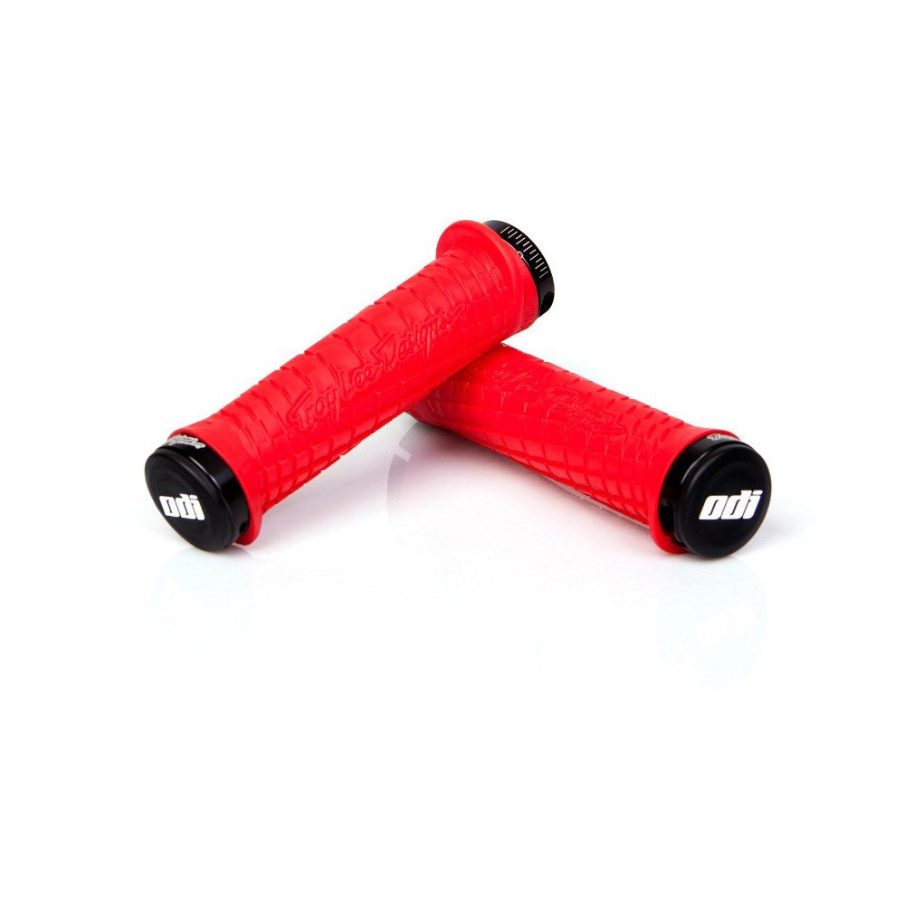 Odi Mtb Tld Lock On Grip 130Mm Red / Black - Ultimate Cycles Nowra