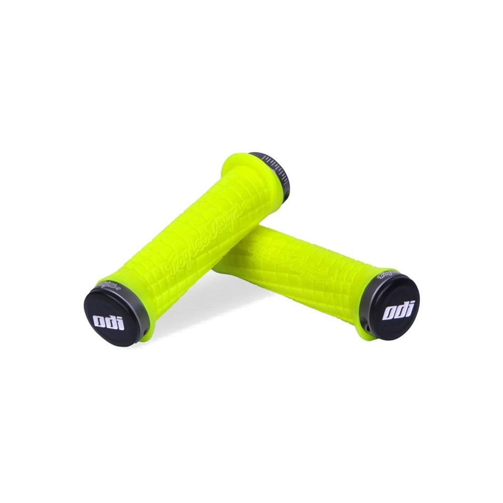 Odi Mtb Tld Lock On Grip 130Mm Yellow / Grey - Ultimate Cycles Nowra