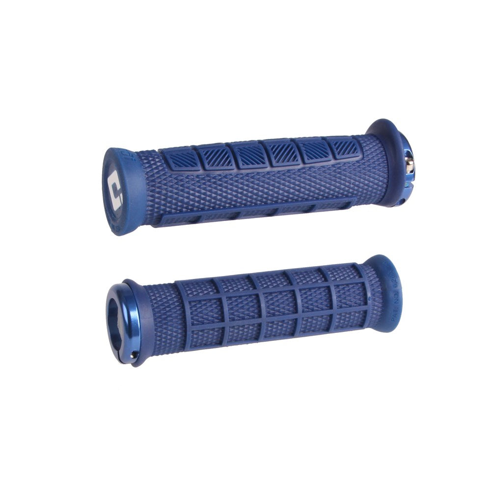 Odi Mtb Elite Pro Lock On Grip V2.1 135Mm Navy Blue/Blue - Ultimate Cycles Nowra