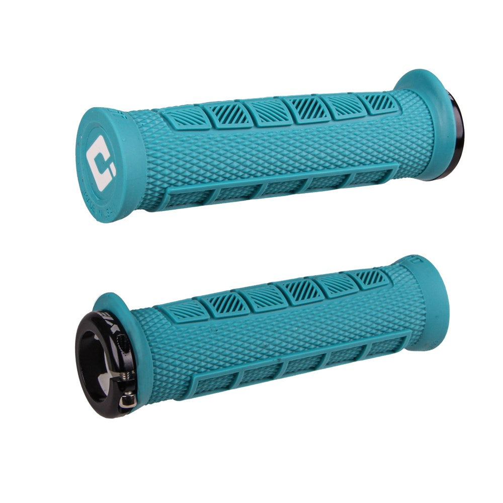 Odi Mtb Elite Pro Lock On Grip V2.1 135Mm Turquise Yeti Edition - Ultimate Cycles Nowra