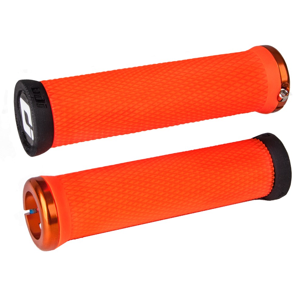 Odi Mtb Elite Motion Lock On Grip V2.1 130Mm Orange/Orange - Ultimate Cycles Nowra