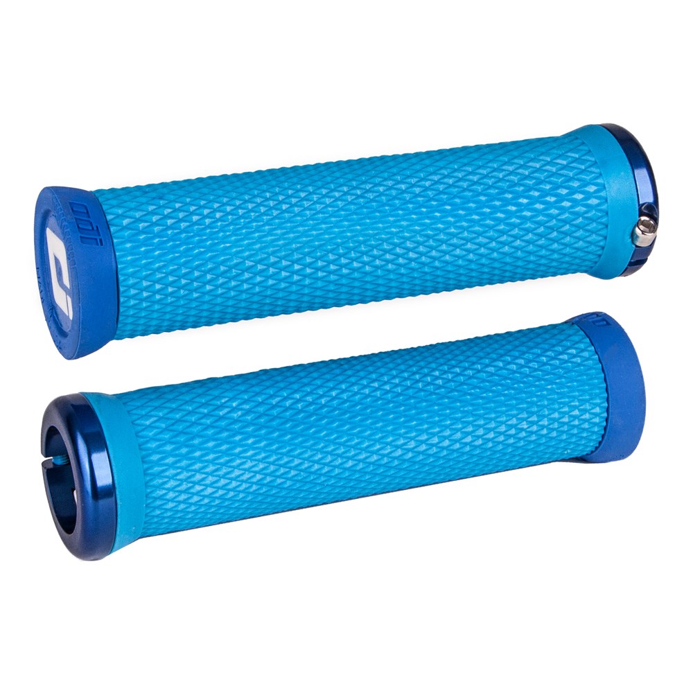 Odi Mtb Elite Motion Lock On Grip V2.1 130Mm Light Blue/Blue - Ultimate Cycles Nowra