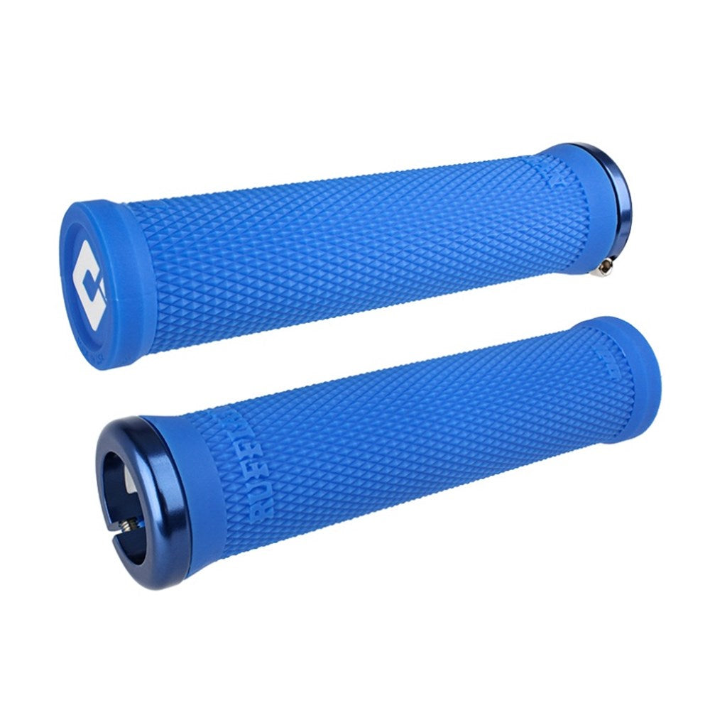 Odi Mtb Bmx Ruffian V2.1 Lock On Grip 135Mm Medium Blue - Ultimate Cycles Nowra