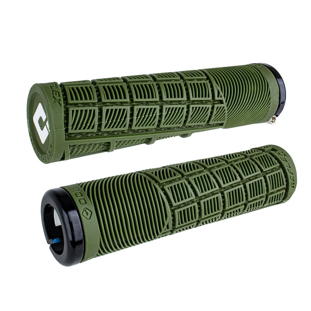Odi Mtb Reflex Xl V2.1 Lock On Grip 135Mm Army Green (D 34.5Mm) - Ultimate Cycles Nowra