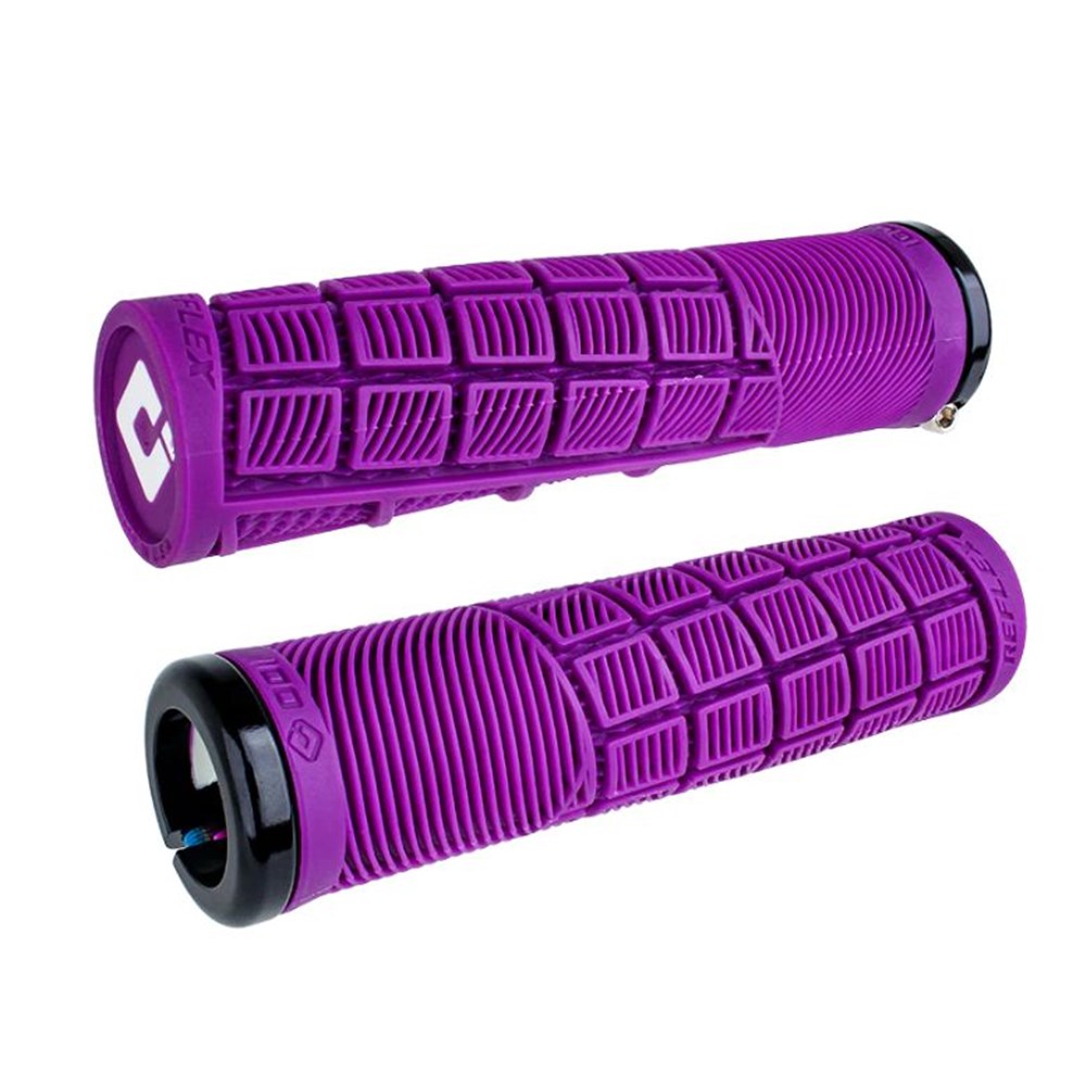Odi Mtb Reflex V2.1 Lock On Grip 135Mm Purple - Ultimate Cycles Nowra