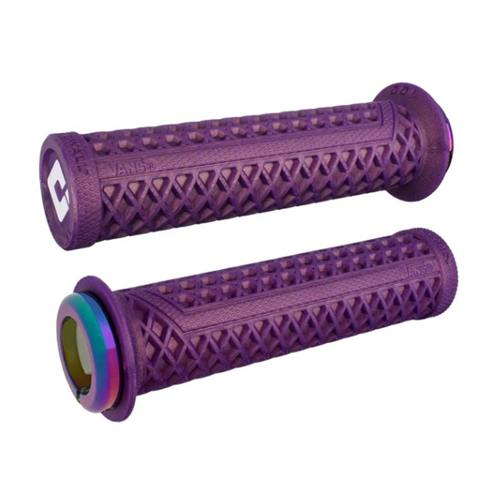Odi Mtb Bmx Vans Lock On Grip V2.1 Irid Purple W/ Oil Slick - Ultimate Cycles Nowra