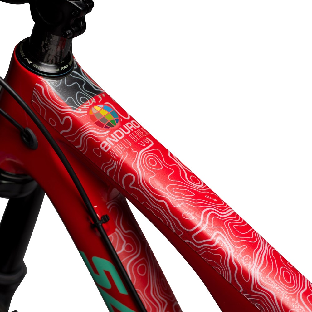 Dyedbro Frame Protection Wrap Enduro World Series White - Ultimate Cycles Nowra
