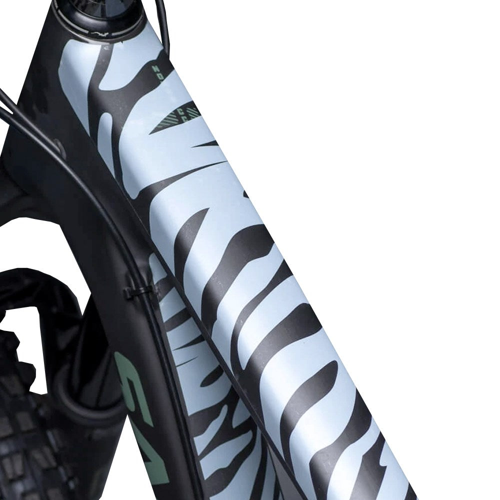 Dyedbro Frame Protection Wrap Zebra White - Ultimate Cycles Nowra