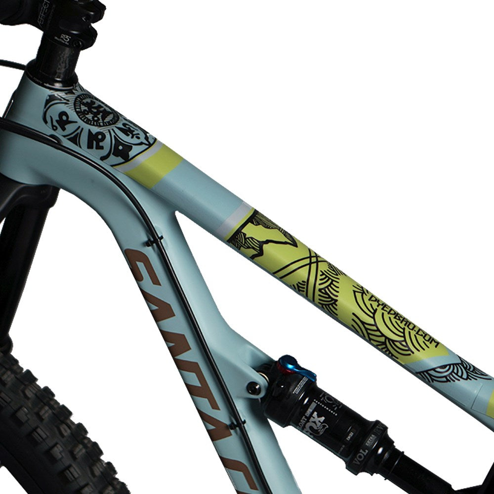 Dyedbro Frame Protection Wrap Mandala Black + Colour - Ultimate Cycles Nowra