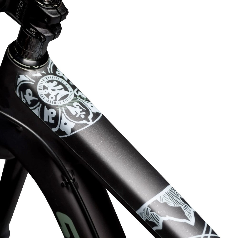 Dyedbro Frame Protection Wrap Mandala White - Ultimate Cycles Nowra