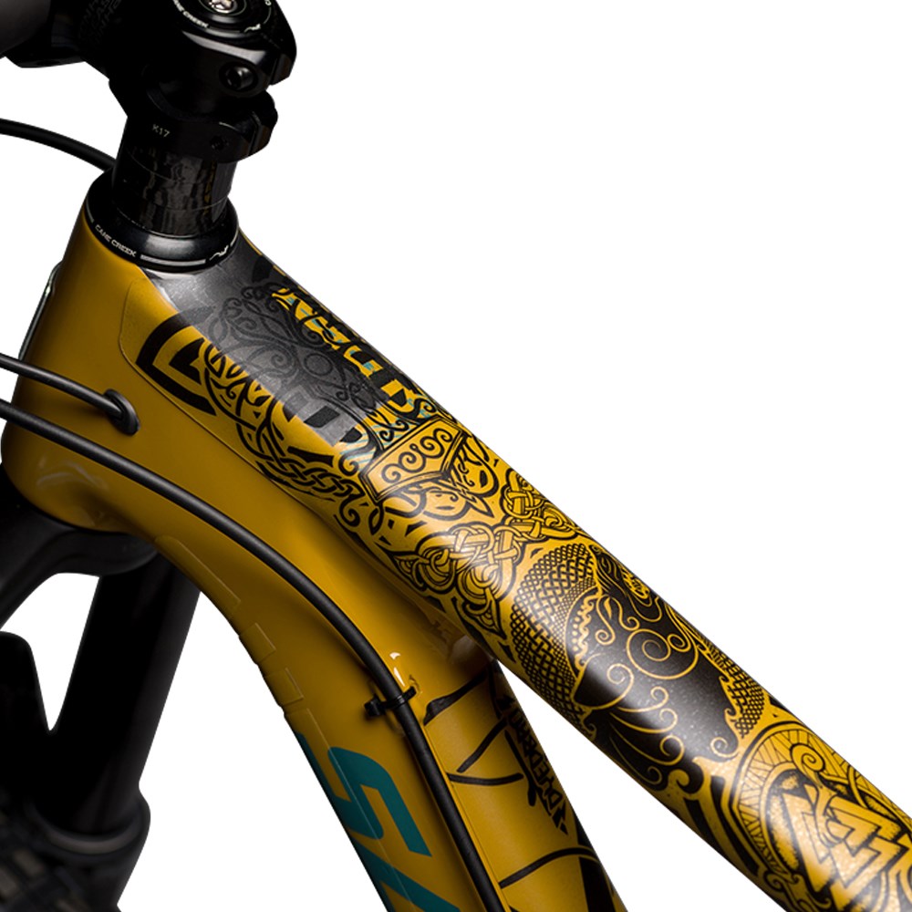 Dyedbro Frame Protection Wrap Viking Black - Ultimate Cycles Nowra