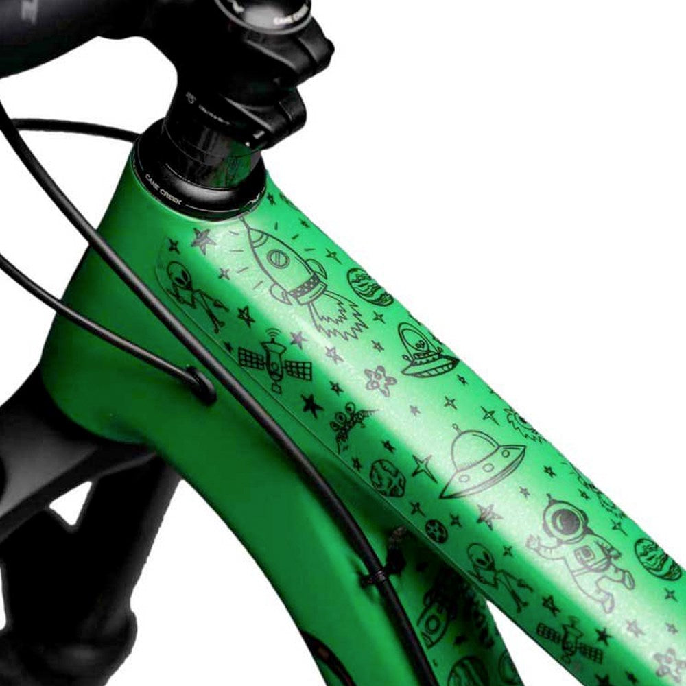 Dyedbro Frame Protection Wrap Space Trip Black - Ultimate Cycles Nowra