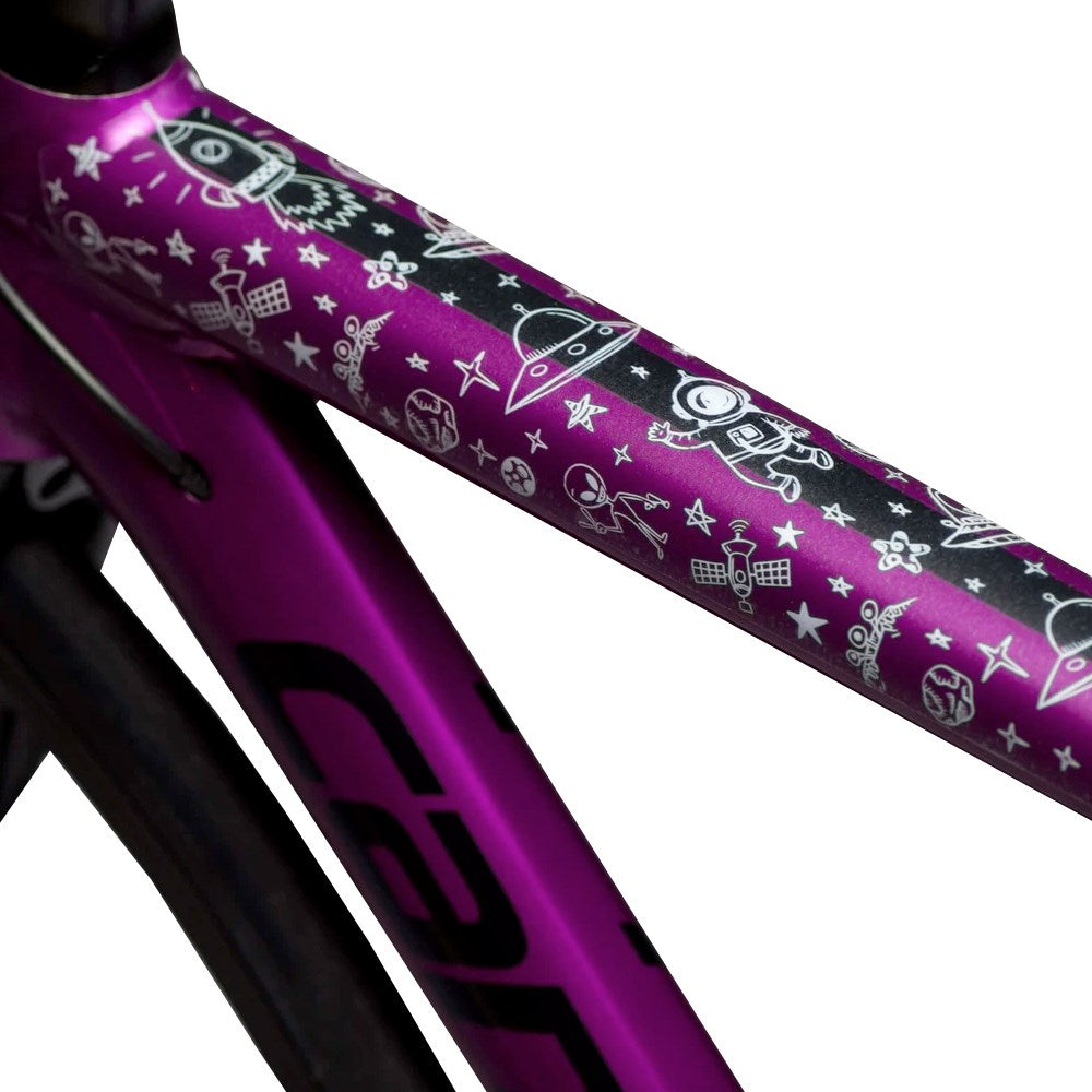 Dyedbro Frame Protection Wrap Space Trip White - Ultimate Cycles Nowra