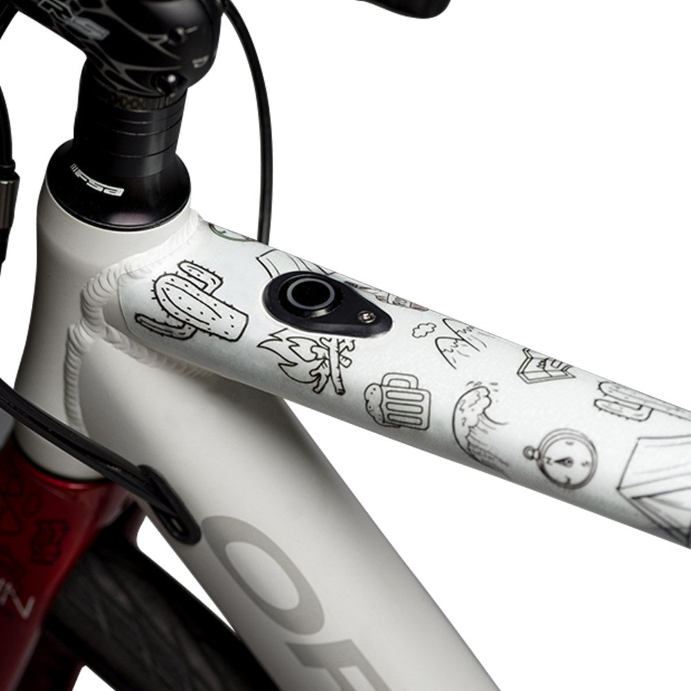 Dyedbro Frame Protection Wrap Andes Pacifico 2019 Black - Ultimate Cycles Nowra