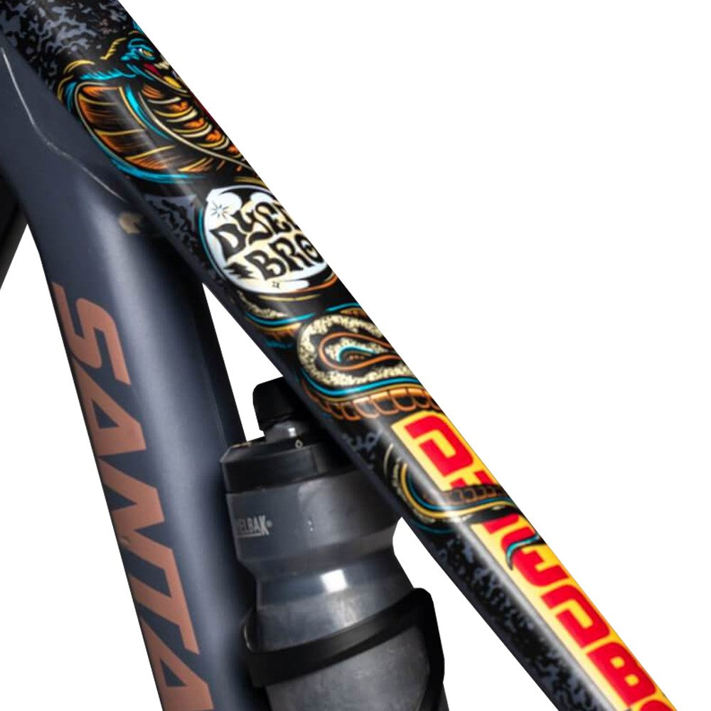 Dyedbro Frame Protection Wrap Rrr X Dyedbro - Black - Ultimate Cycles Nowra