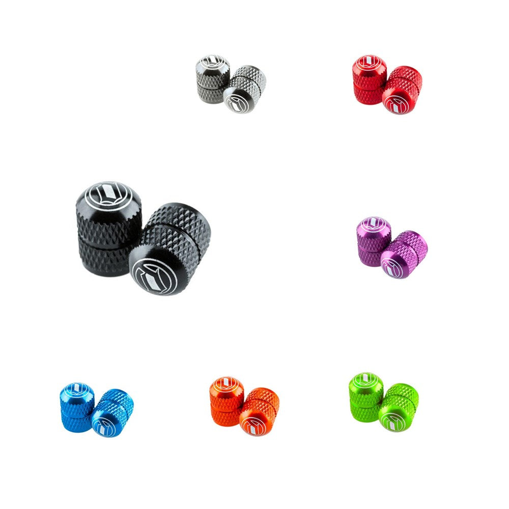 Deity Valve Cap Crown Schrader Black (Pair) - Ultimate Cycles Nowra