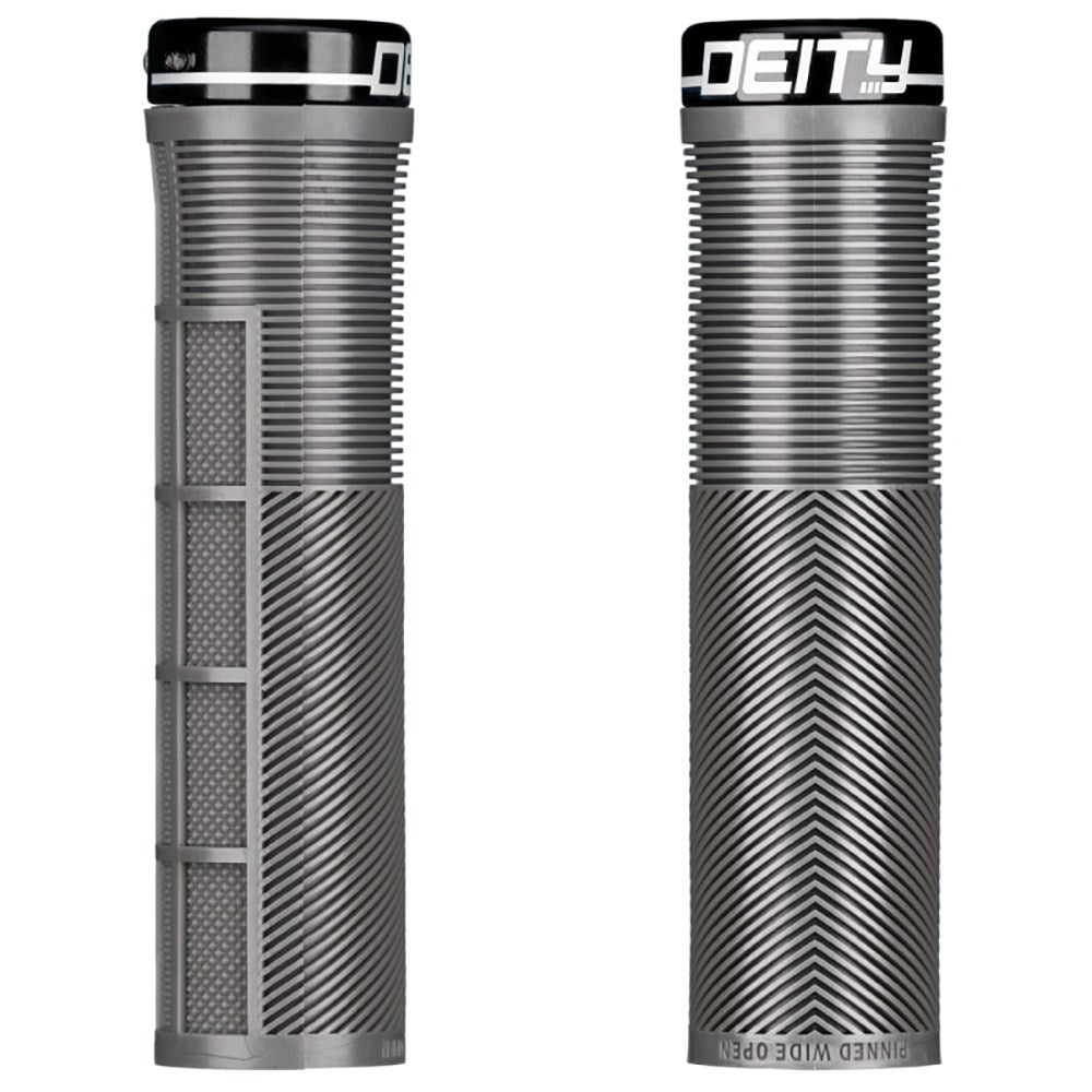 Deity Grip Knuckleduster Lock On Stealth Grey - Ultimate Cycles Nowra