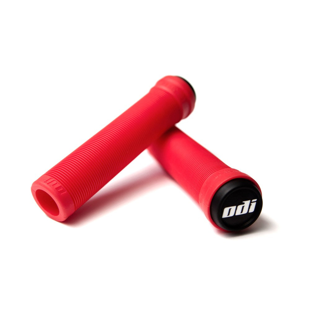 Odi Bmx Longneck Sl Flangeless Grip 143Mm Red (Soft) - Ultimate Cycles Nowra