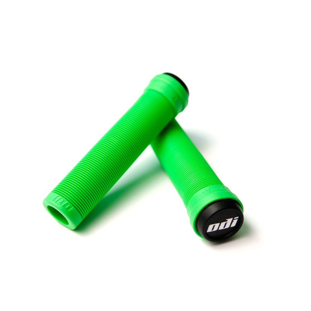 Odi Bmx Longneck Sl Flangeless Grip 143Mm Green (Soft) - Ultimate Cycles Nowra