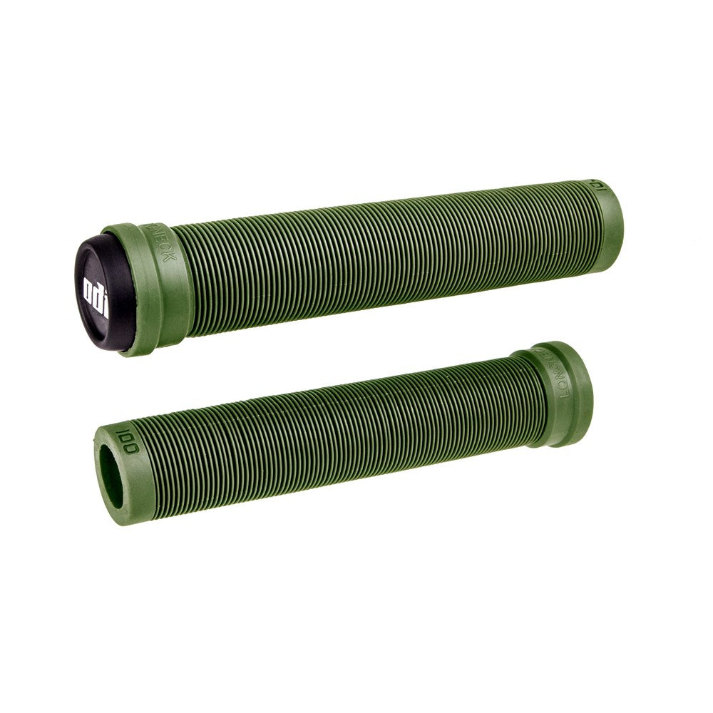 Odi Bmx Longneck Slx Flangeless Grip 160Mm Army Green (Soft) - Ultimate Cycles Nowra