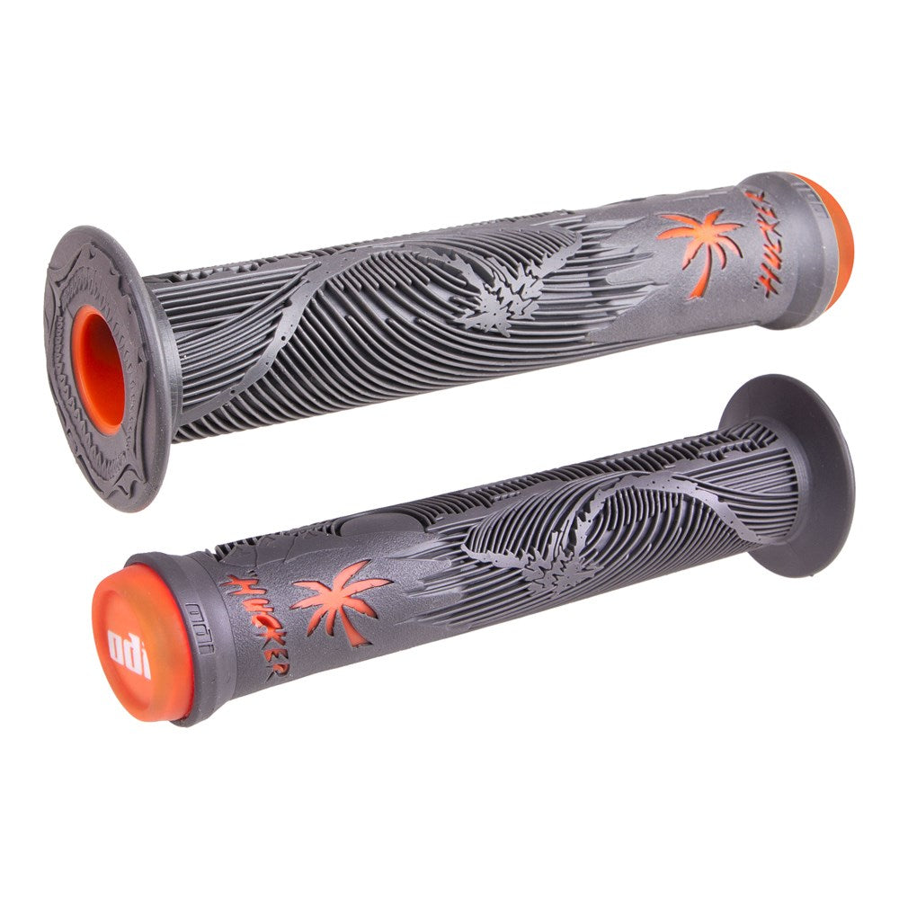 Odi Bmx Hucker Dual Ply Grip 160Mm Graphite/Orange - Ultimate Cycles Nowra