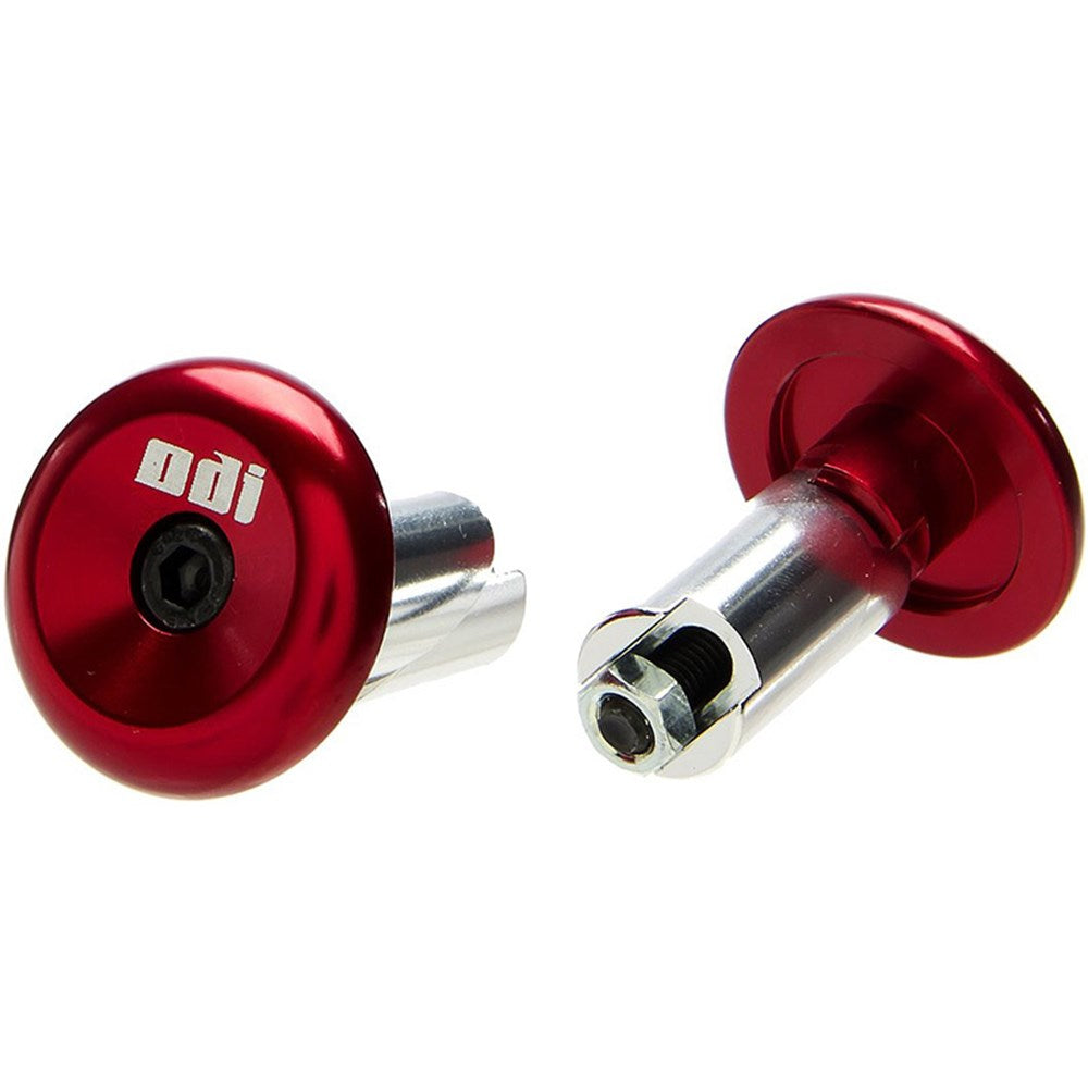 Odi Aluminium End Plugs Red - Ultimate Cycles Nowra