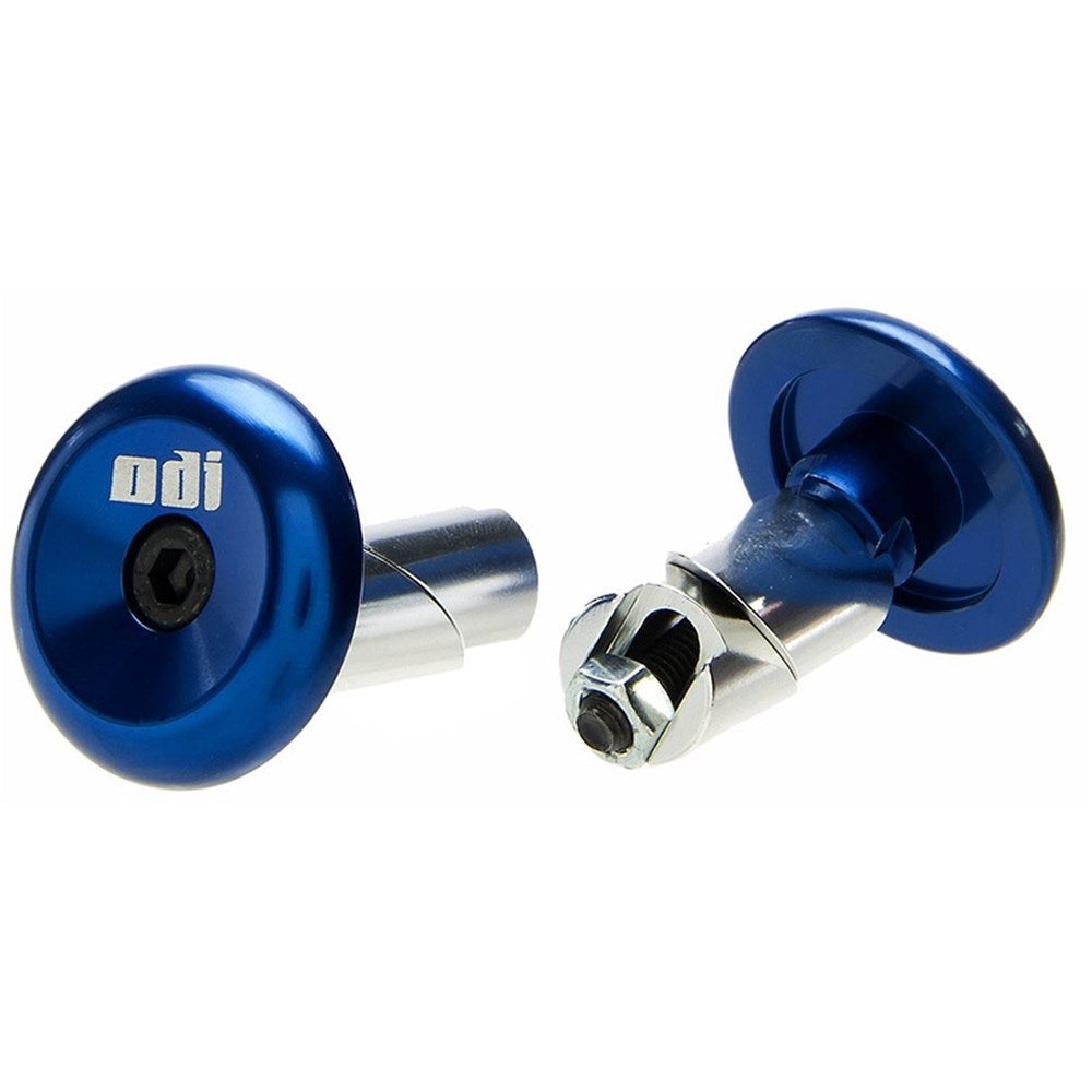 Odi Alumimium End Plugs Blue - Ultimate Cycles Nowra