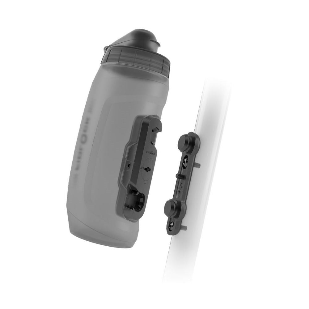 Fidlock Drink Bottle Twist Bike Base Set Transparent Black 590Ml - Ultimate Cycles Nowra