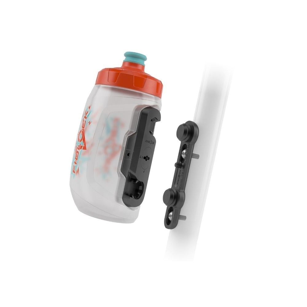 Fidlock Drink Bottle Kids Twist Bike Base Set Orange 450Ml - Ultimate Cycles Nowra