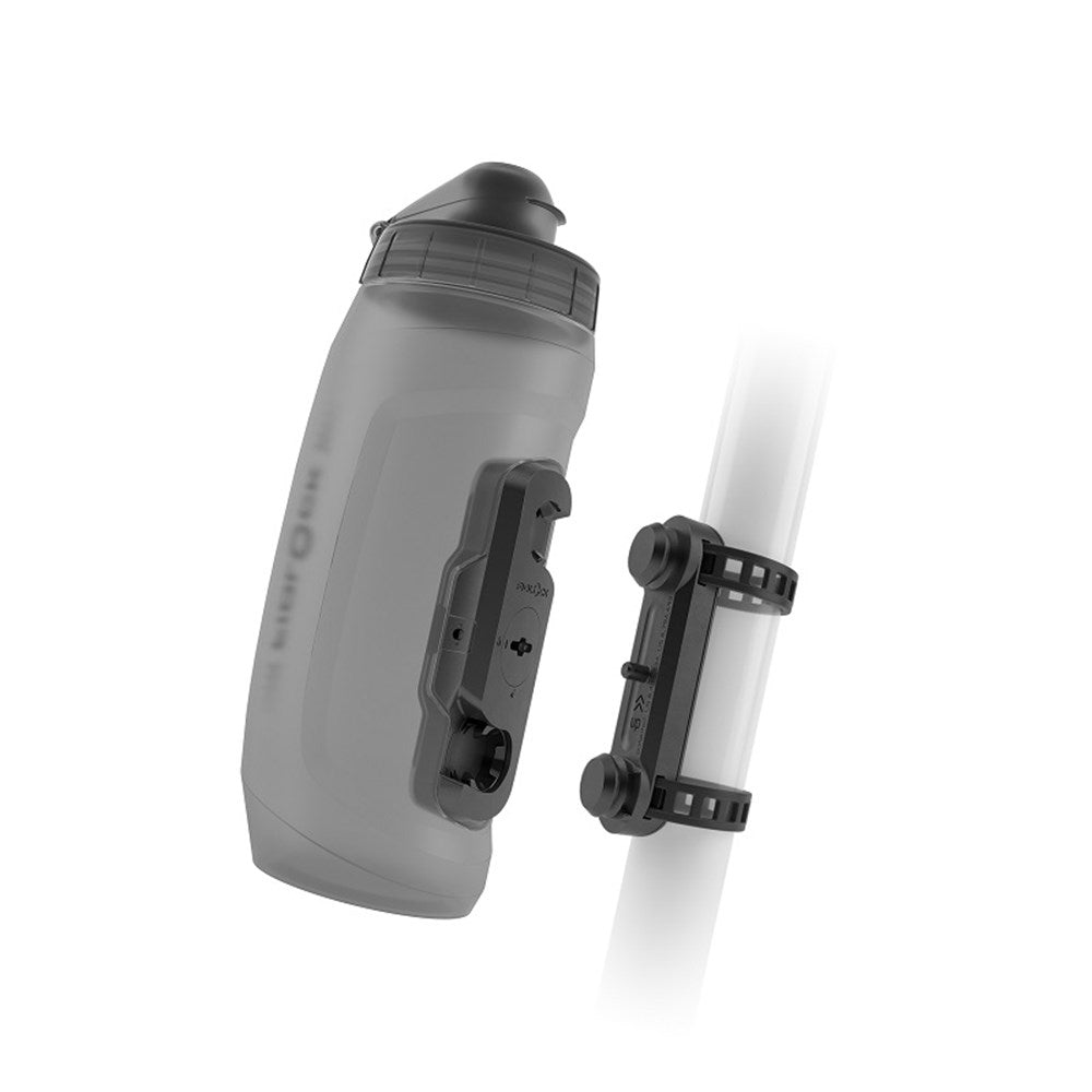 Fidlock Drink Bottle Twist Uni Base Set Transparent Black 590Ml - Ultimate Cycles Nowra