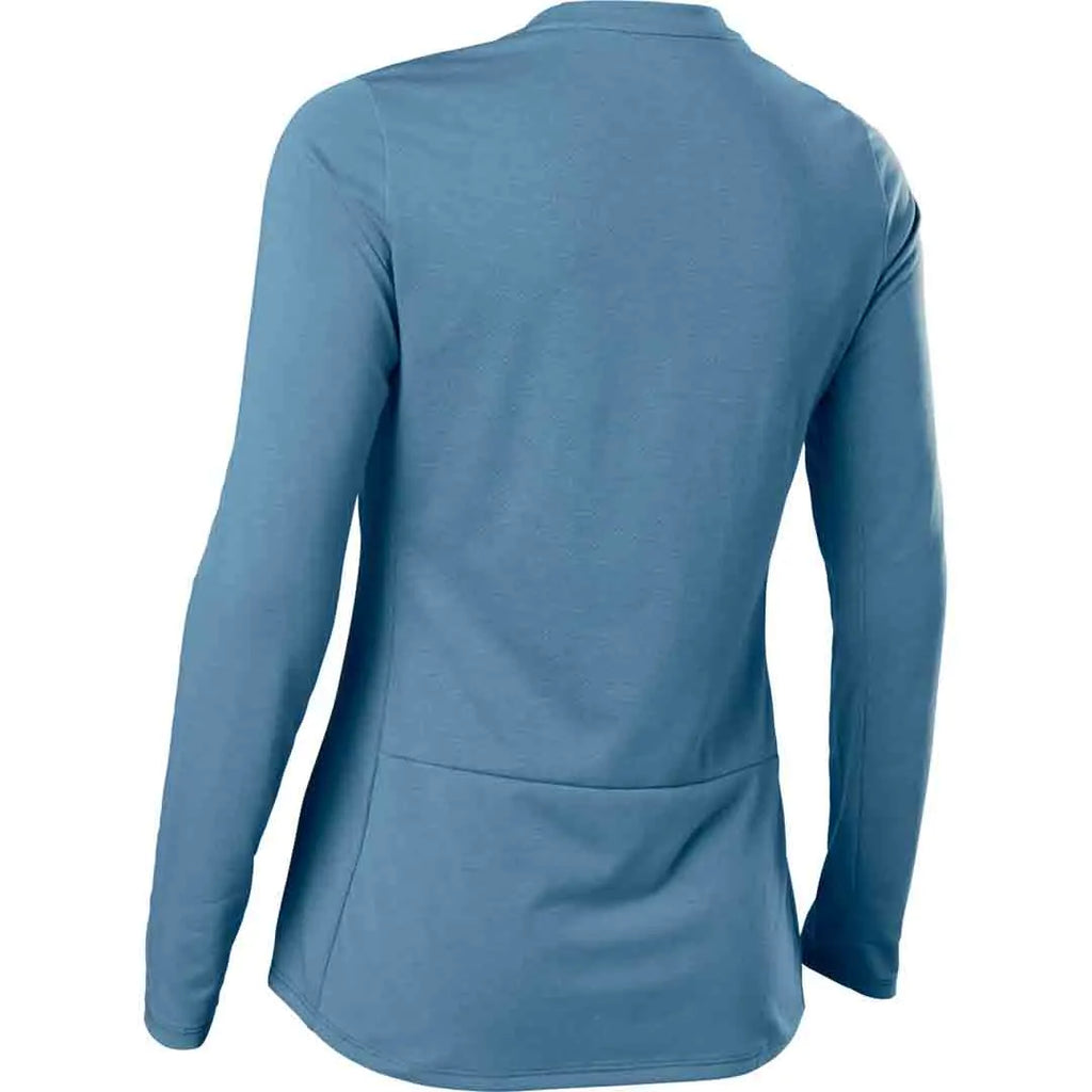 Fox W Ranger Dr Ls Jersey Dust Blue - Ultimate Cycles Nowra
