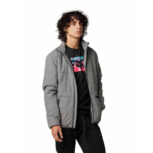 Fox Howell Puffy Jacket Dark Grey - Ultimate Cycles Nowra