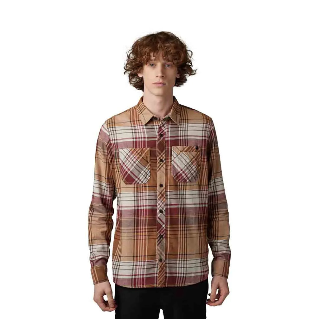 Fox Turnout Utility Flannel Cognac - Ultimate Cycles Nowra