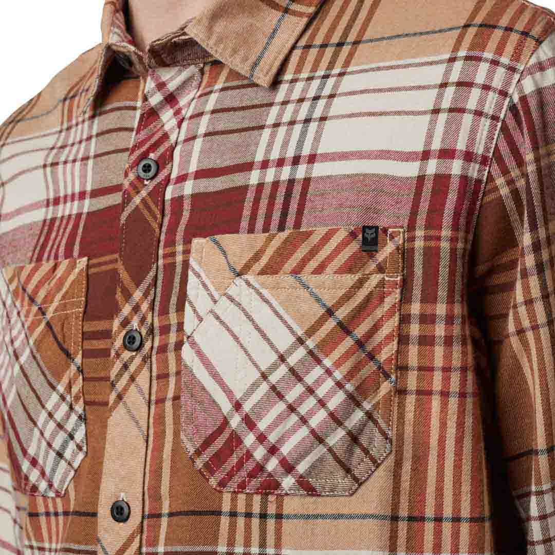 Fox Turnout Utility Flannel Cognac - Ultimate Cycles Nowra
