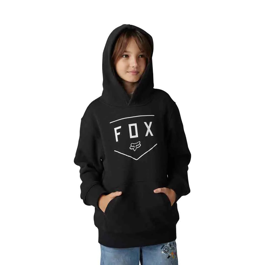Fox Yth Shield Po Fleece Blk - Ultimate Cycles Nowra