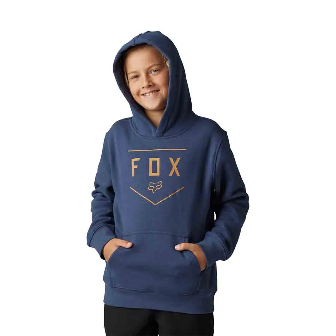 Fox Yth Shield Po Fleece Dp Cobalt - Ultimate Cycles Nowra