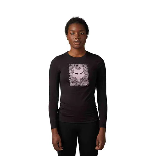 Fox Wmn Auxlry Ls Tech Tee Blk - Ultimate Cycles Nowra