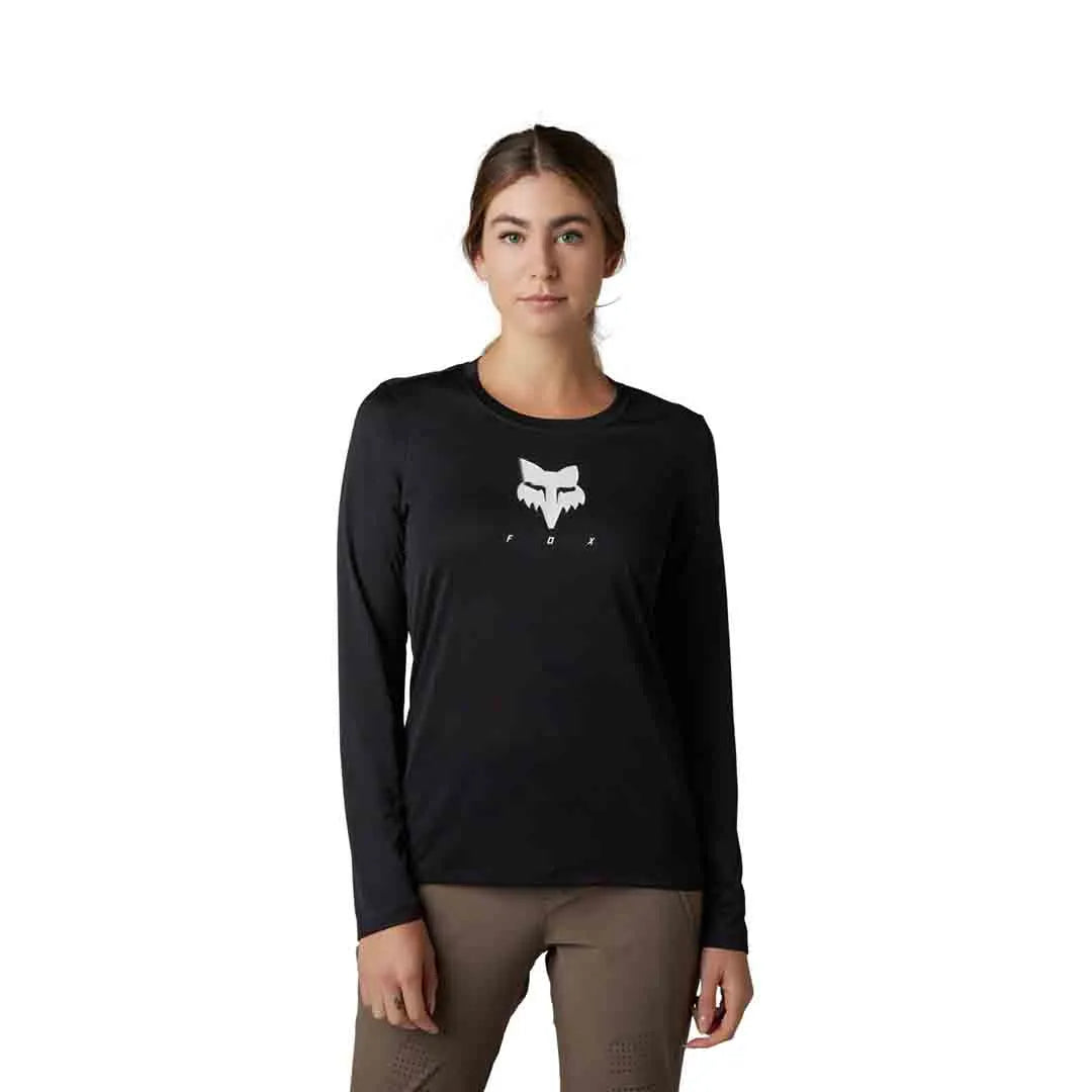 Fox Wmn Ranger Tru Dri Ls Jersey Blk - Ultimate Cycles Nowra