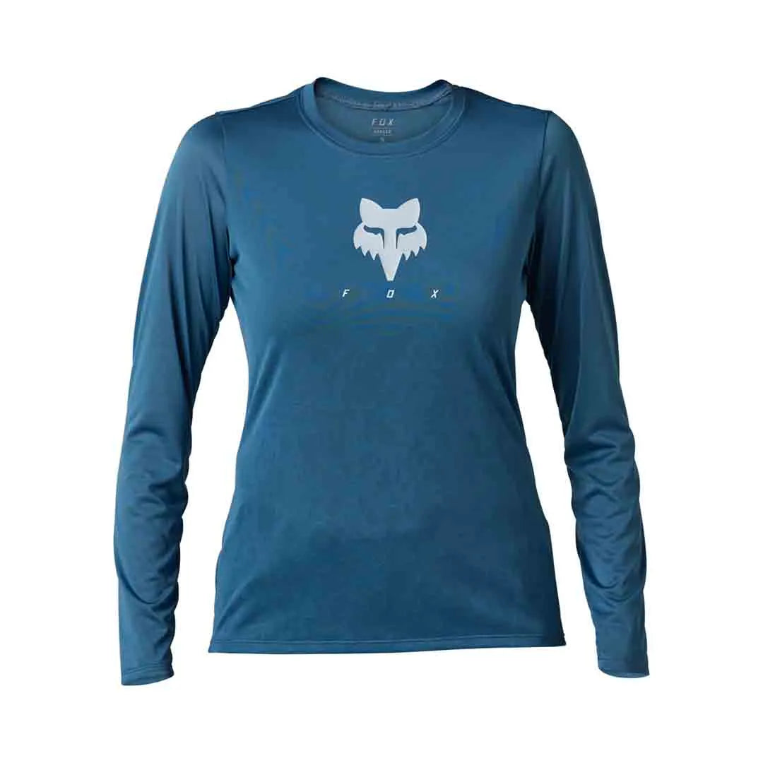 Fox W Ranger Tru Dri Ls Jersey Dark Slate - Ultimate Cycles Nowra