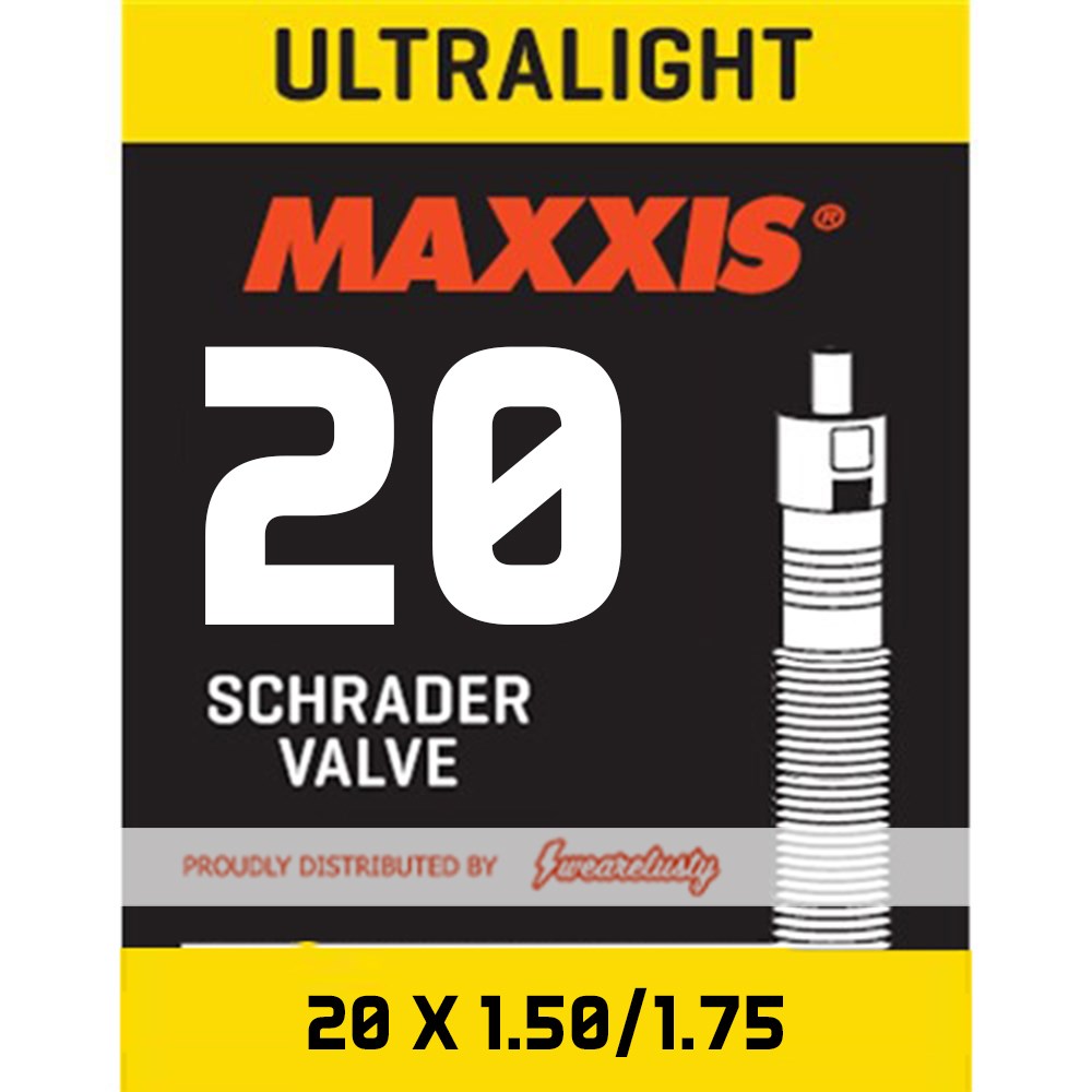 Maxxis Tube Ultralight 20 X 1.50/1.75 Schrader Sv 32Mm - Ultimate Cycles Nowra