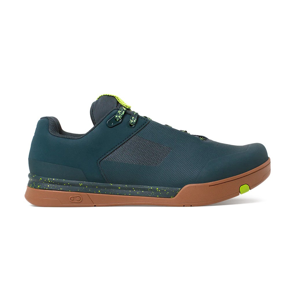 Crankbrothers Mallet Lace Clip-In Shoe Petrol / Lime Splatter Us 5.5 Eu 37.5 - Ultimate Cycles Nowra