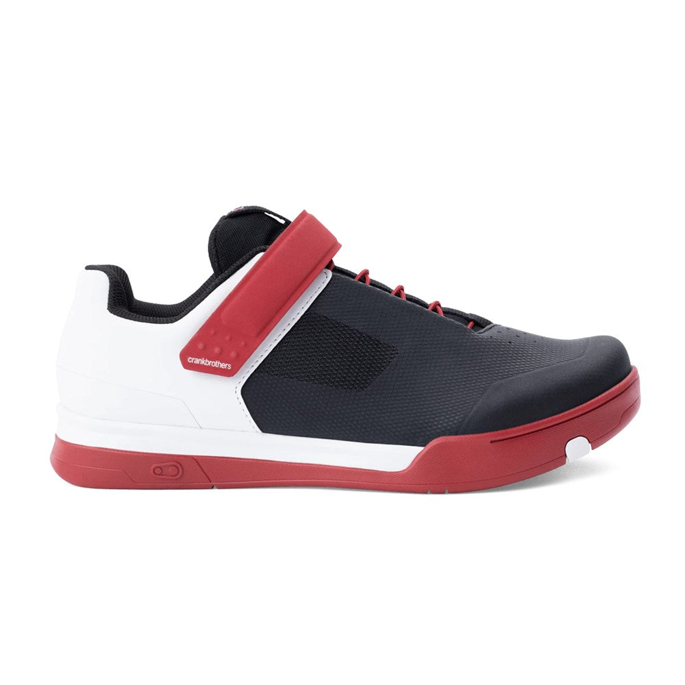 Crankbrothers Mallet Speedlace Clip-In Shoe Black / Red/ White Us 8.5 Eu 41.5 - Ultimate Cycles Nowra