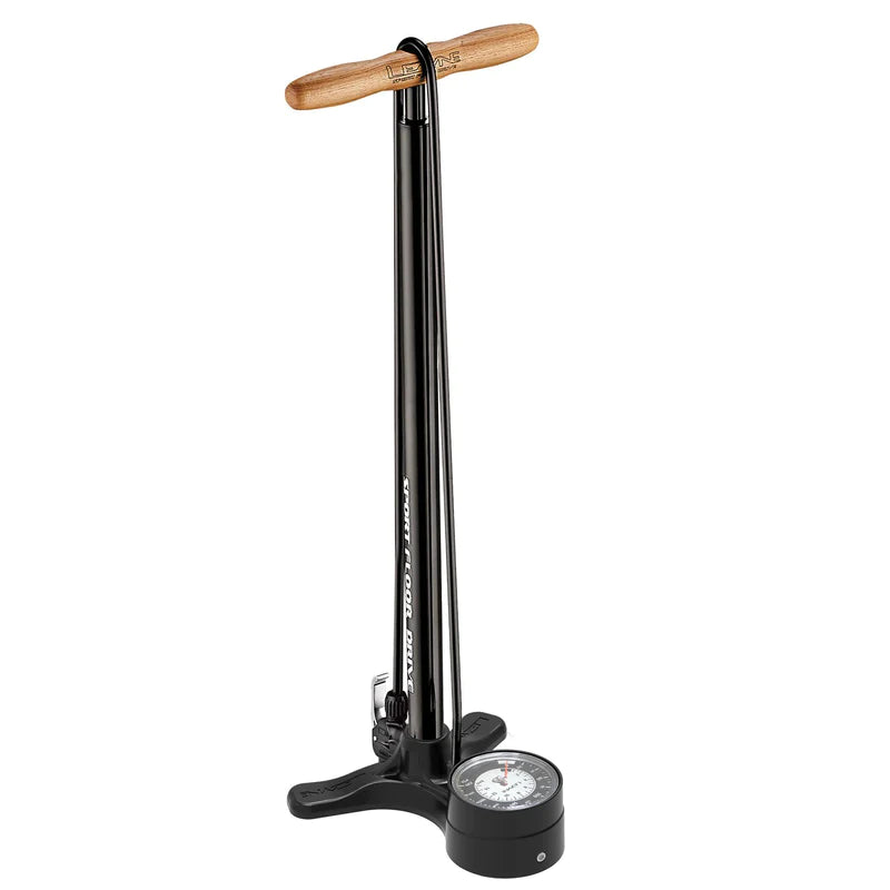 Lezyne Sport Drive Black Floor Pump 3.5"gauge - Ultimate Cycles Nowra