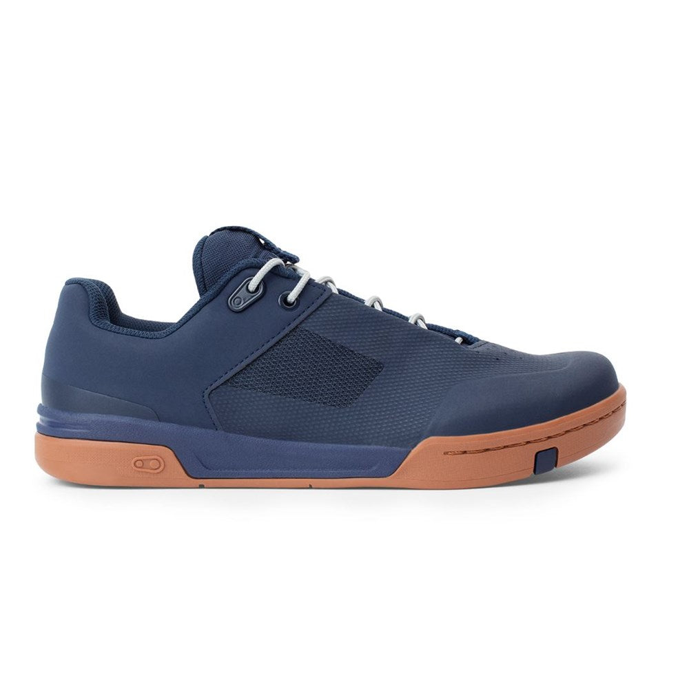 Crankbrothers Stamp Lace Flat Shoe Navy / Silver Us 12.5 Eu 46.5 - Ultimate Cycles Nowra