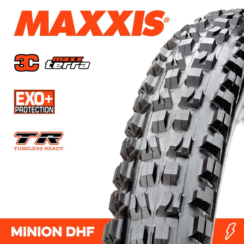 Maxxis Minion Dhf 27.5 X 2.80 Plus 3C Terra Exo+ Tr Fold 60Tpi E-25 - Ultimate Cycles Nowra
