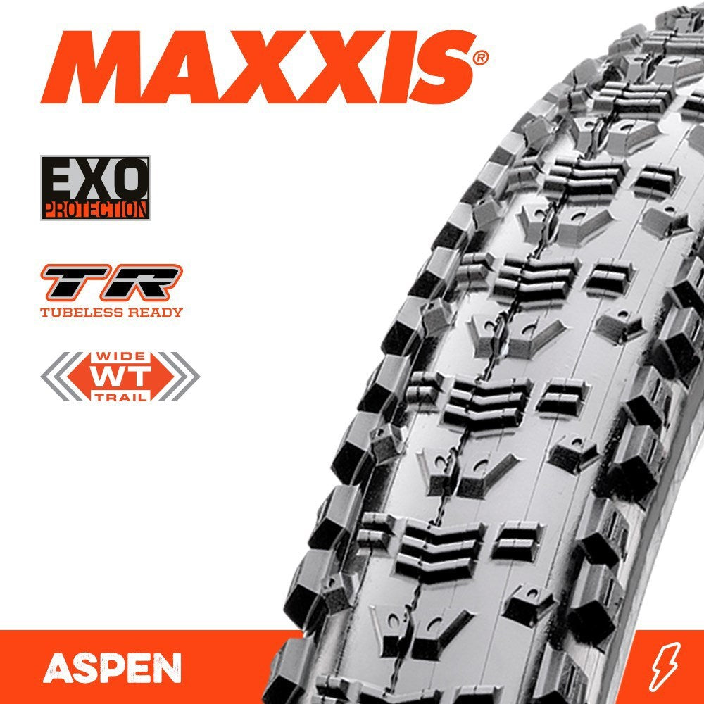 Maxxis Aspen 29 X 2.40 Wt Exo Tr Fold 120 Tpi E-25 - Ultimate Cycles Nowra