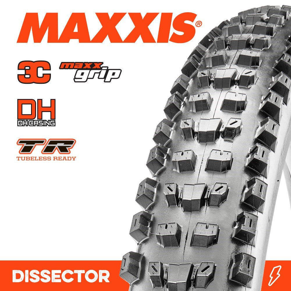Maxxis Dissector 27.5 X 2.40 Wt 3C Grip Dh Tr Fold 60X2Tpi E-25 - Ultimate Cycles Nowra