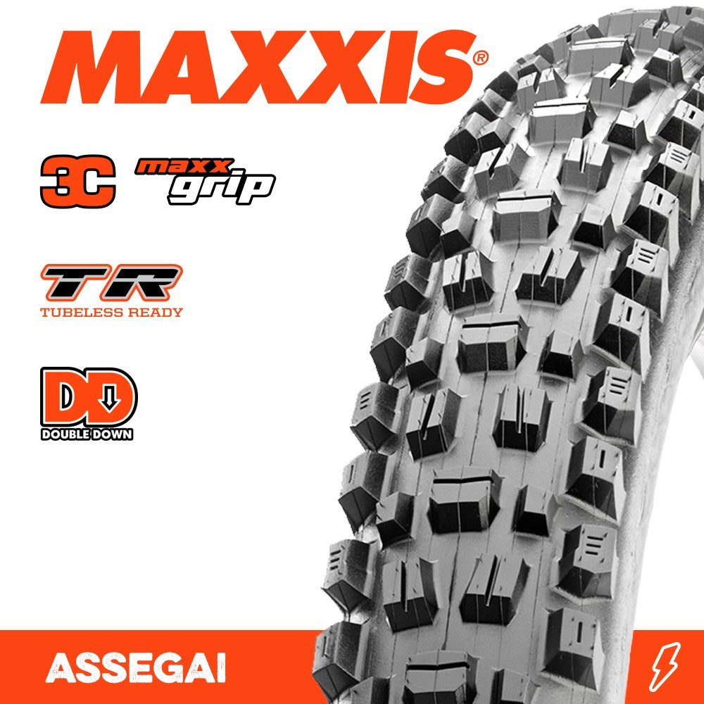 Maxxis Assegai 29 X 2.60 3C Grip Dd Tr Fold 120X2Tpi - Ultimate Cycles Nowra