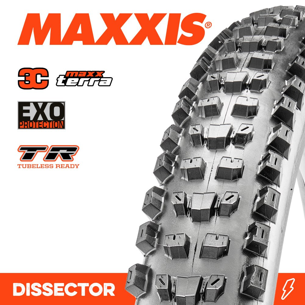 Maxxis Dissector 27.5 X 2.60 3C Terra Exo Tr Fold 60Tpi E-25 - Ultimate Cycles Nowra